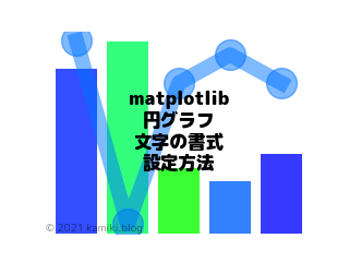 matplotlibの円グラフの文字の書式を変える