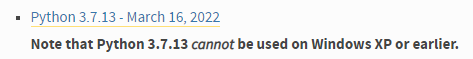 python 3.7.13