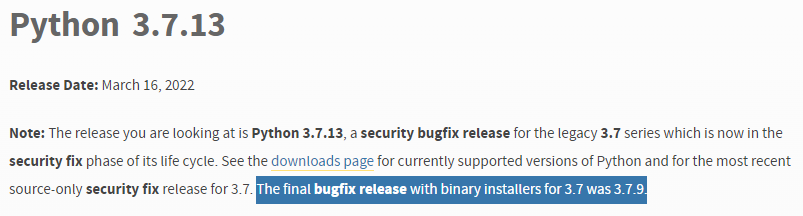 python 3.7.13